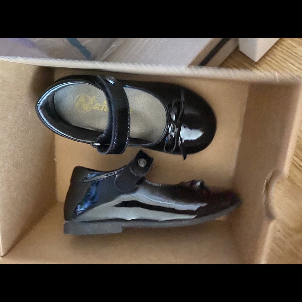 Naturino Black Patent Leather Mary Jane Dress Shoes for Kids